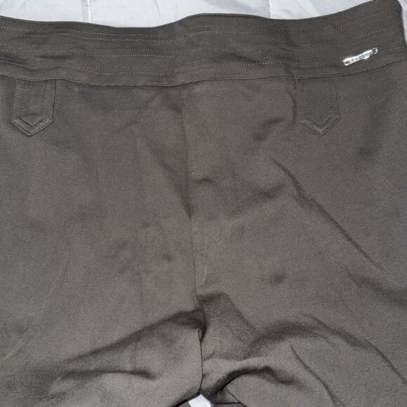 Rekucci Womens Taupe Straight-Leg Stretch Pants Size 16 Rayon/Nylon Blend - Picture 7 of 10